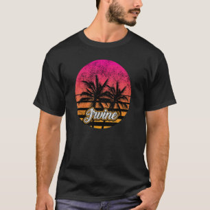 Retro Vintage California Cities Irvine Distress T Shirt