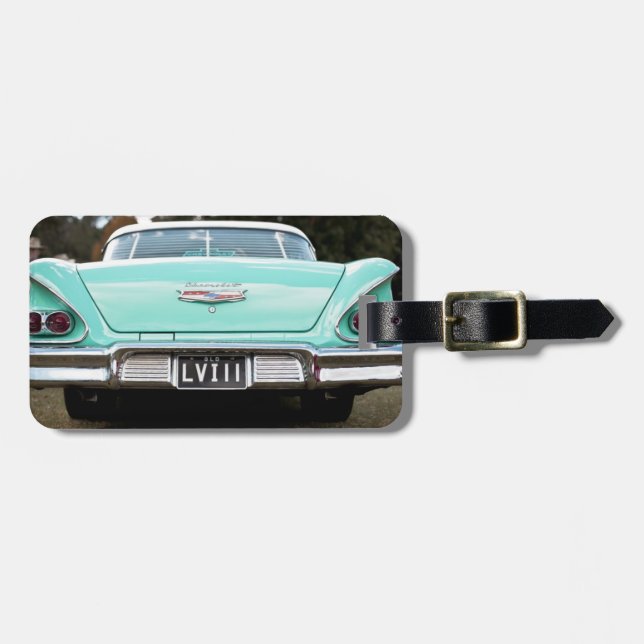 Retro vintage car bagagebricka (Horisontell Framsida)