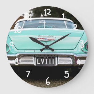 Retro vintage car stor klocka