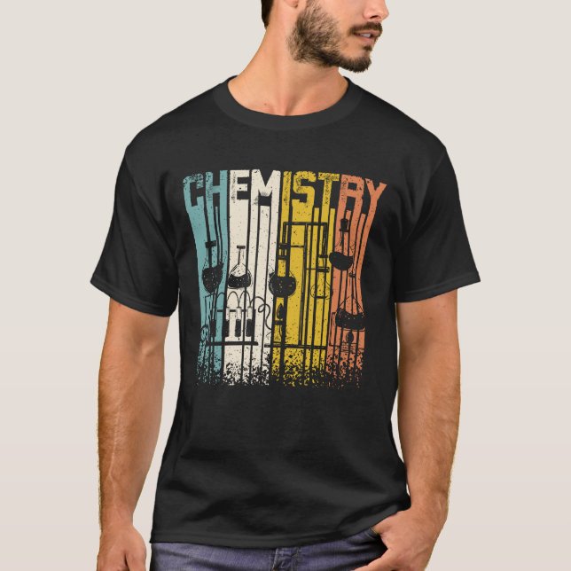 Retro Vintage Chemist T Shirt (Framsida)