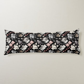 Retro Vintage Chibi Bulldog MMA Mixed Martial Arts Kroppskudde