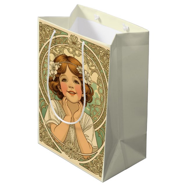 retro vintage child with flowers (Baksidan Vinklad)