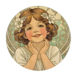 retro vintage child with flowers