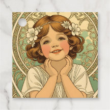 retro vintage child with flowers