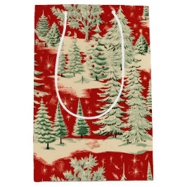 Retro Vintage Christmas Landscape