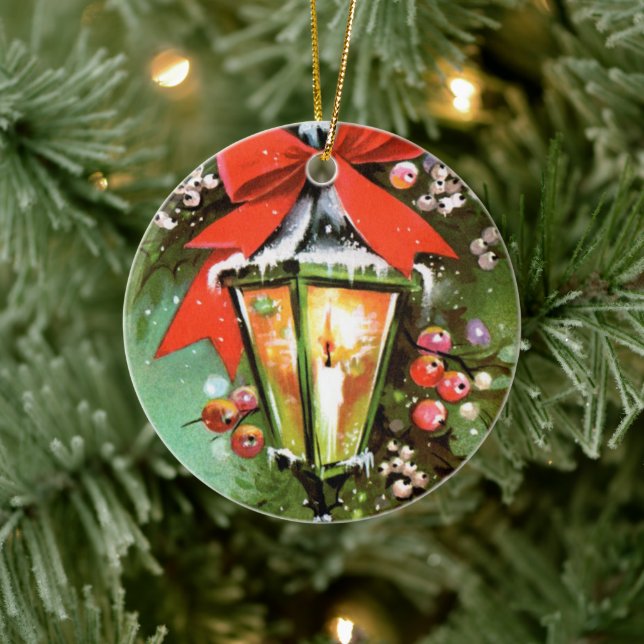 Retro vintage christmas light träd ornament (Träd)