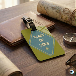 Retro Vintage " CLASS OF 2026" Motel Key Fob Bagagebricka