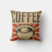 Retro Vintage Classic Coffee älskare Dekorativ kud