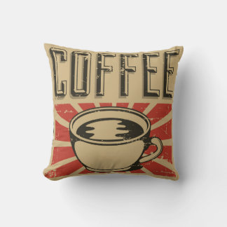 Retro Vintage Classic Coffee älskare Dekorativ kud Kudde