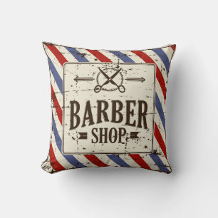 Retro Vintage Classic - enkelt Barber Shop Kudde