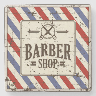 Retro Vintage Classic - enkelt Barber Shop Stenunderlägg