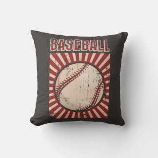 Retro Vintage Classic Grunge Baseball Kudde