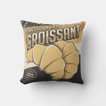 Retro Vintage Classic Grunge färsk Croissant