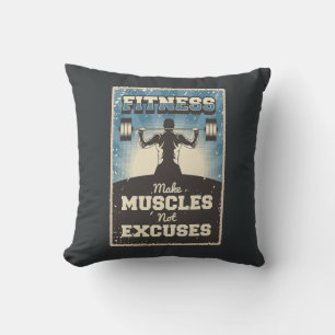 Retro Vintage Classic Grunge Fitness MBryssel Kudde