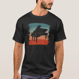 Retro Vintage Classic Pianist Piano Instrument T Shirt