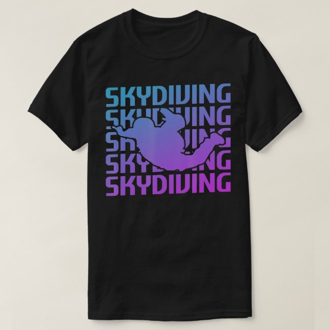 Retro Vintage Classic Skydiving Skydiver 6 T Shirt (Design framsida)