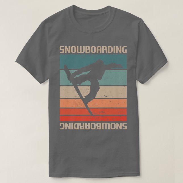 Retro Vintage Classic Snowboarding Snowbob T Shirt (Design framsida)
