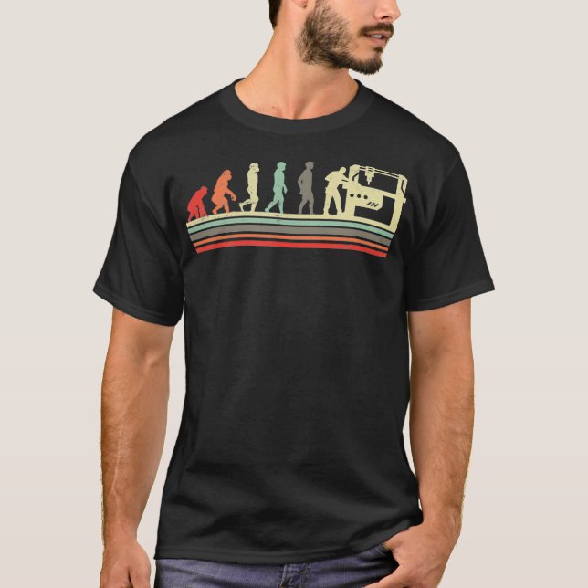 Retro-Vintage-CNC-maskinerretroutveckling T Shirt (Framsida)