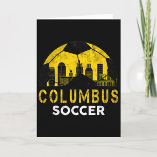 Retro Vintage Columbus Stad Fotboll Sport Kort