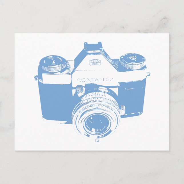 Retro Vintage Contaflex Kamera Postkort Vykort (Framsida)