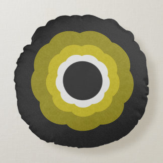 Retro Vintage contemporary stil Rosette Rund Kudde