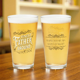 Retro Vintage Cool Elegant Typografi Fars Dag Glaskopp