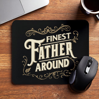 Retro Vintage Cool Elegant Typografi Fars Dag Musmatta