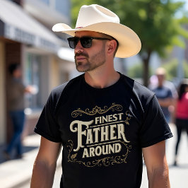 Retro Vintage Cool Elegant Typografi Fars Dag T Shirt