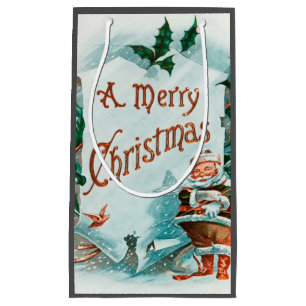 Retro Vintage-Coolan Santa Hälsning