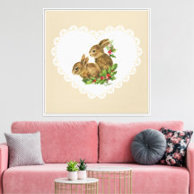 Retro Vintage Coquette Pastel Baby djur Bunny