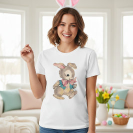 Retro Vintage Cute Bunny T Shirt