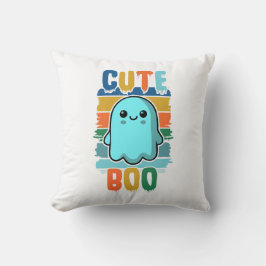 Retro Vintage Cute Halloween Ghost Kudde