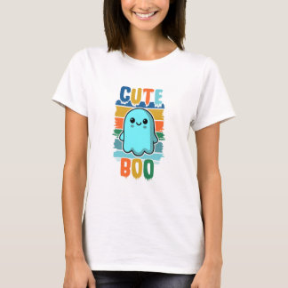Retro Vintage Cute Halloween Ghost T Shirt