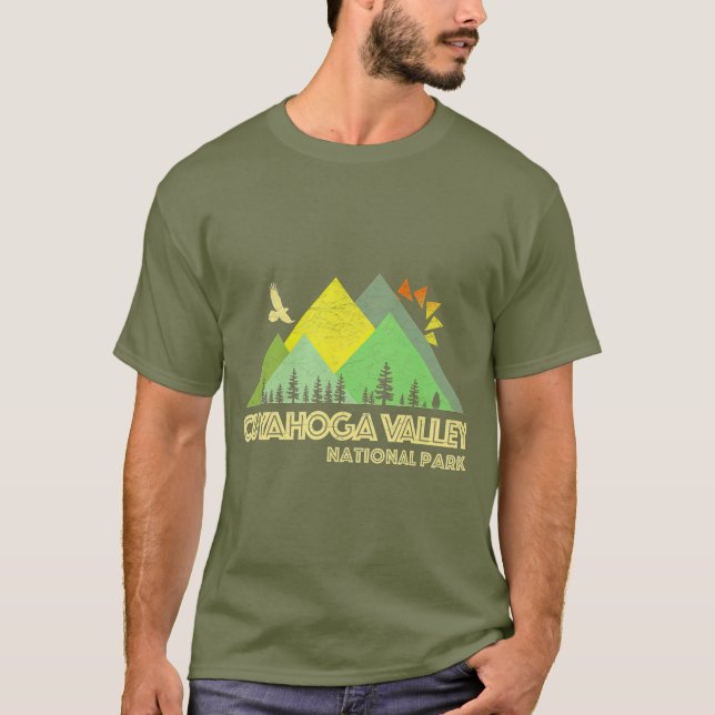 Retro Vintage Cuyahoga Valley nationalpark T Shirt (Framsida)