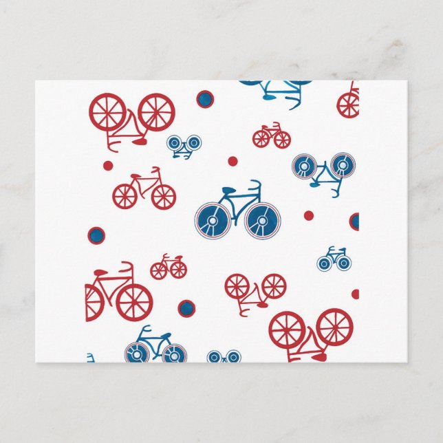 Retro-Vintage-cykelutformning Vykort (Framsida)