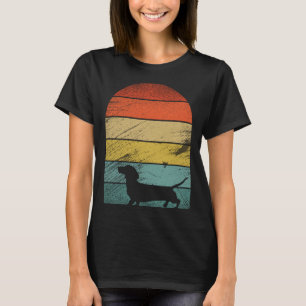 Retro vintage Dachshund Hundar och sött djur 1 T Shirt