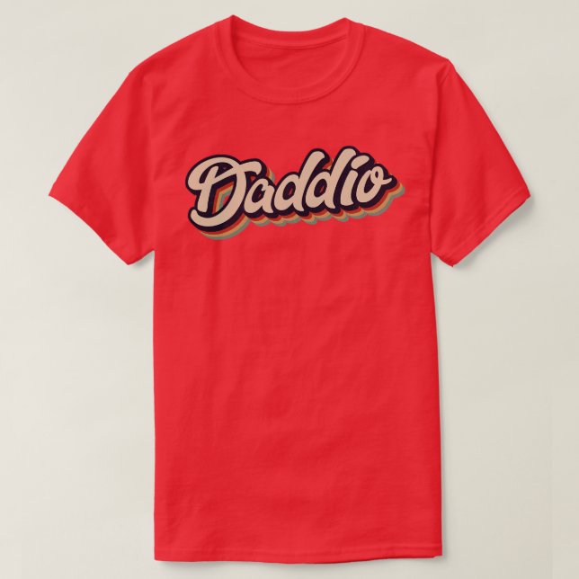 Retro Vintage Daddio T Shirt (Design framsida)