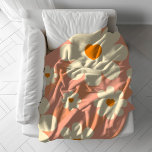 Retro Vintage Daisy Blommigt Botanical 70S Abstrak Fleecefilt<br><div class="desc">Retro Vintage Daisy Blommigt Botanical 70S Abstrakt</div>