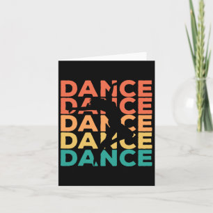 Retro Vintage Dancing Gift for Dancers Kort