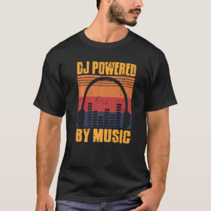 Retro Vintage DJ med musikens Coola DJ-design T Shirt