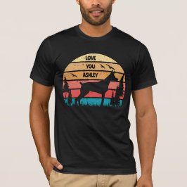 Retro Vintage Doberman Hund T Shirt