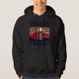 Retro Vintage Domar inte Jesus Drank Vin Gud Hoodie