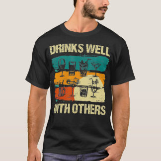 Retro Vintage dricker väl med andra Tequila Beer T Shirt