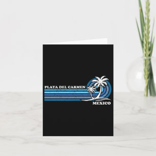 Retro Vintage Familjesemester Mexiko Playa Del Car Kort