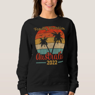Retro Vintage Family Vacation 2022 Handflatan Träd T Shirt
