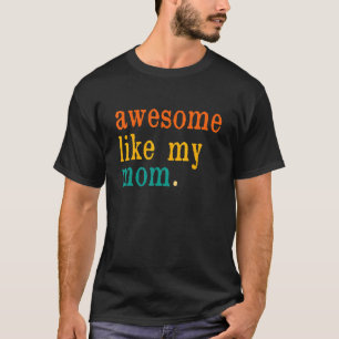 Retro Vintage Fantastisk som mina Mamma-familjförä T Shirt