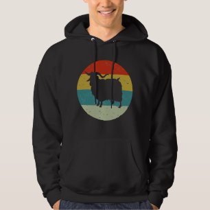Retro vintage får hoodie