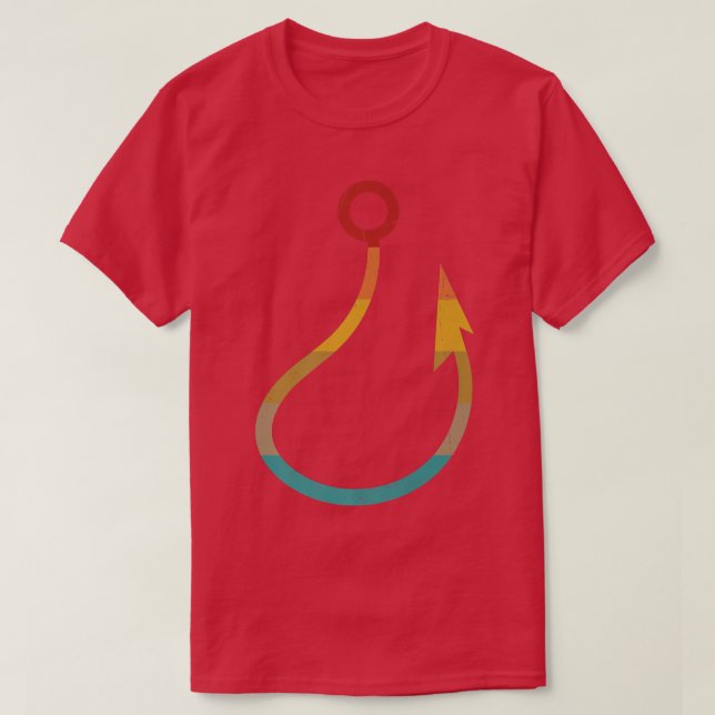 Retro Vintage Fish Krok Fishing 2391  T Shirt (Design framsida)