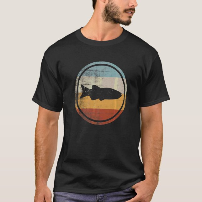 Retro Vintage Fiske Fisk Danio T Shirt (Framsida)
