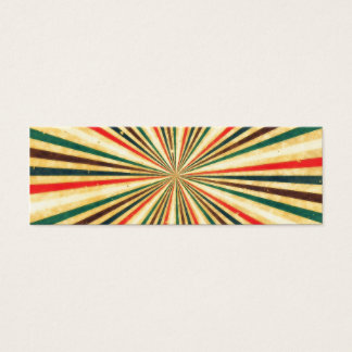 Retro Vintage flerfärgat Swirl Mönster Litet Visitkort